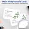 Avery Matte White Invitation Cards, 5" x 7" Rectangle Scalloped Edge